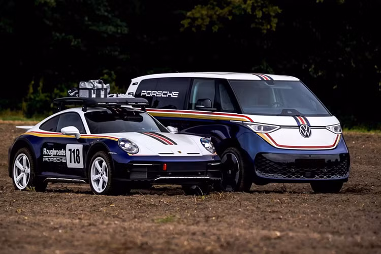 Volkswagen ID. Buzz độc bản sinh ra để phục vụ Porsche 911 Dakar - Hình 3 Volkswagen ID. Buzz doc ban sinh ra de phuc vu Porsche 911 Dakar-Hinh-3