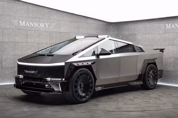 Bán tải điện Tesla Cybertruck "siêu ngầu" với gói độ Mansory Elongation Ban tai dien Tesla Cybertruck
