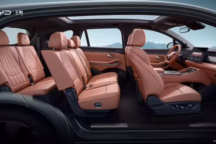 Lần đầu nội thất của xe SUV BYD Tang L được tiết lộ - Hình 4 Lan dau noi that cua xe SUV BYD Tang L duoc tiet lo-Hinh-4