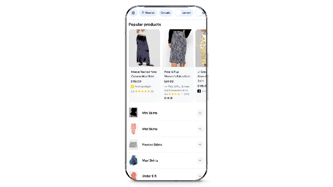 Tùy chọn số tiền để quản lý giá cả. Ảnh: Google