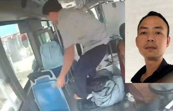 Công an Hà Nội truy tìm đối tượng hành hung lái xe bus