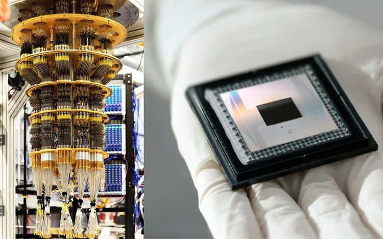 Chip lượng tử Willow sử dụng 65 qubit và giao thức “tiếng vang lượng tử” giúp Google khám phá cách thông tin bị hòa trộn trong các hệ lượng tử. may-1.png
