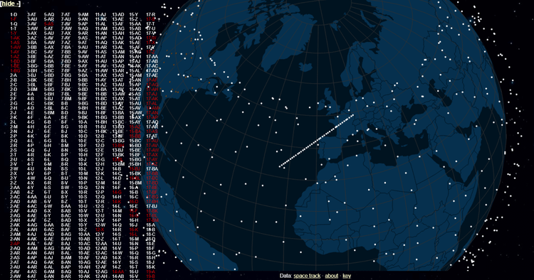 Bản đồ vệ tinh Starlink và 'chuỗi vệ tinh': r/Starlink