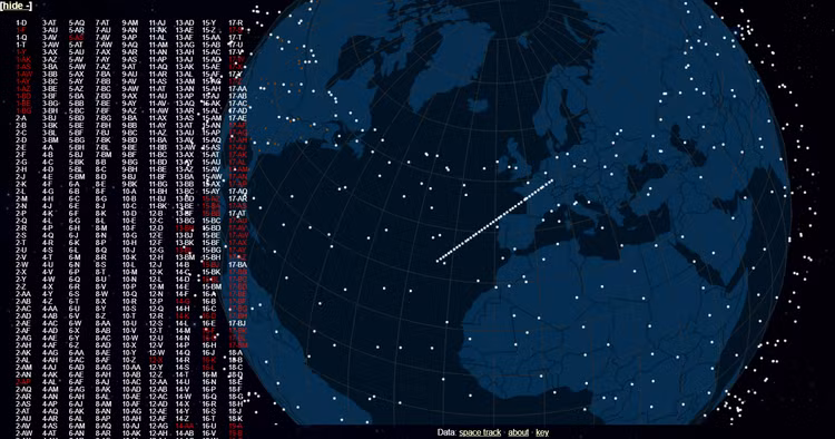 Bản đồ vệ tinh Starlink và 'chuỗi vệ tinh': r/Starlink