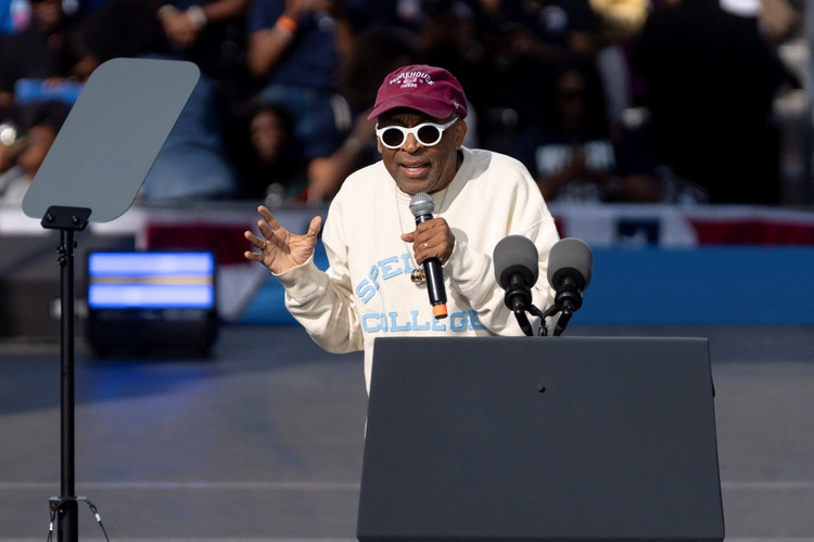 Democratic presidential nominee and U.S. Vice President Kamala Harris holds a rally in Atlanta