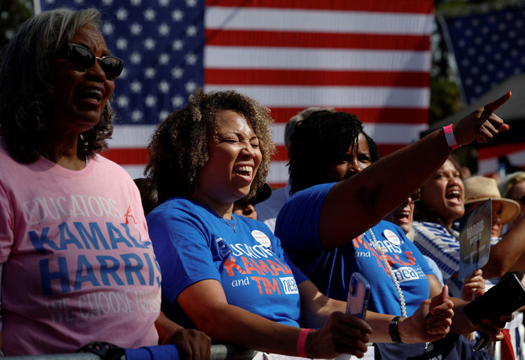 Democratic presidential nominee and U.S. Vice President Harris campaigns in Georgia