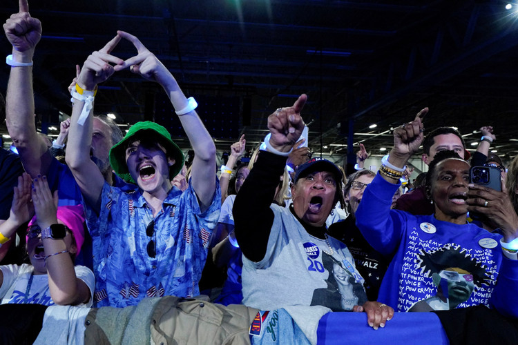 Democratic presidential nominee and U.S. Vice President Kamala Harris campaigns in Wisconsin