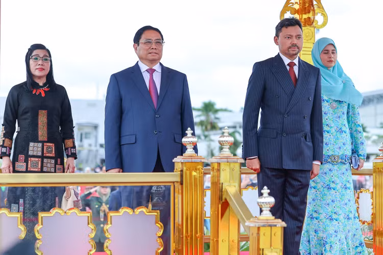 Le don Thu tuong va Phu nhan tham chinh thuc Brunei-Hinh-2