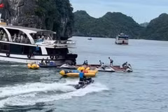 Tàu du lịch va chạm thuyền máy chở khách trên Vịnh Lan Hạ, một người tử vong
