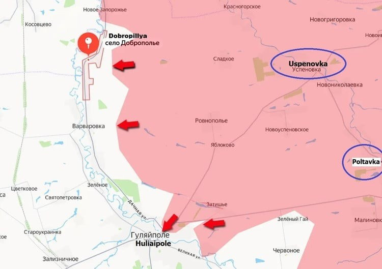 Wenn die Russen den Abschnitt N-08 kontrollieren, wird Orechow logistisch isoliert sein. Die Nachschublinie wird abgeschnitten, und die Verteidiger werden Schwierigkeiten haben, ihre Kampffähigkeit langfristig aufrechtzuerhalten. Orechow ist nicht nur eine starke Verteidigungslinie, sondern auch ein Tor nach Hülyaipole, weshalb die Kontrolle dieser Route von höchster strategischer Bedeutung ist. 6-9723.jpg