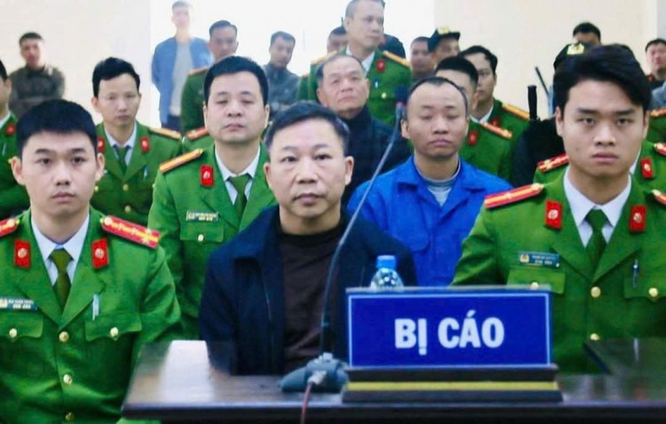 Bị cáo Lưu Bình Nhưỡng tại phiên tòa sơ thẩm.