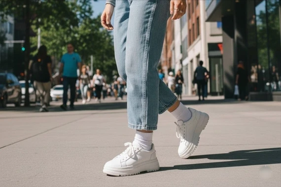 Mẹo phối tất với giày giúp đôi chân trông dài hơn