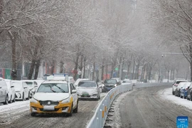 Hình ảnh tuyết rơi trắng xóa ở Trung Quốc