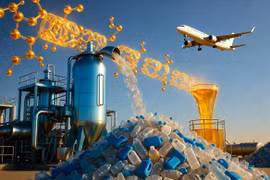 Công nghệ biến rác thải nhựa thành nhiên liệu máy bay với chi phí thấp 