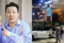 Bentley tiền tỷ của Trấn Thành va chạm với Mitsubishi "nát đầu"
