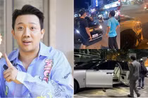 Bentley tiền tỷ của Trấn Thành va chạm với Mitsubishi "nát đầu"
