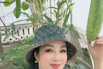 Vườn sân thượng trĩu quả của biệt thự 1000m2 của Giáng My