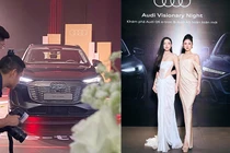 Người đẹp Phương Linh, Cẩm Ly "đọ dáng" Audi A5 và Q6 e-tron