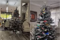 Biệt thự của MC Vân Hugo rực rỡ đón Giáng sinh