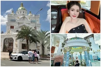 Bên trong dinh thự 500 tỷ đang "gây sốt" của Ngân Collagen 