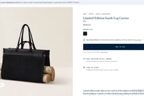 Túi đựng củi phiên bản giới hạn giá hơn 15 triệu đồng