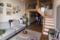 Thiết kế độc đáo cho căn hộ 47m2 với trần cao và không gian mở