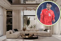 Cận cảnh biệt thự mới đồ sộ như lâu đài của Thành Chung