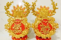 Dừa dát vàng hút khách trước Tết Bính Ngọ 2026