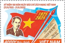 Bộ tem đặc biệt kỷ niệm 100 năm Báo chí Cách mạng Việt Nam