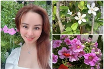 Vườn hoa tuyệt đẹp trong biệt thự 1.400m2 của Vy Oanh