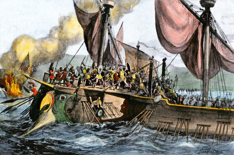 Đánh dấu sự bành trướng của Đế chế La Mã ở Địa Trung Hải. Sau chiến thắng, La Mã kiểm soát hoàn toàn Sicilia và bắt đầu mở rộng quyền lực hắp Địa Trung Hải. Ảnh: twimg.com.