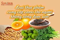 [INFOGRAPHIC] Thực phẩm tốt cung cấp canxi cho người không uống được sữa