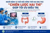 Vì sao bác sĩ không mổ cùng lúc hai ung thư cho người bệnh 73 tuổi?