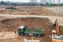 Cận cảnh công trình hồ chống ngập rộng 12 ha ở Hà Nội