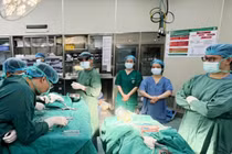 3 giờ căng thẳng giành sự sống, lấy dị vật sắt 6cm xuyên qua mặt, mắt tài xế