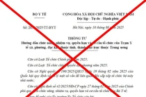 Bộ Y tế cảnh báo về văn bản giả mạo liên quan trạm Y tế xã, phường