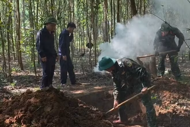 Liên tiếp phát hiện 5 hài cốt liệt sĩ ở Quảng Trị