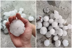 Mưa đá bất ngờ tại Hà Nội và Phú Thọ