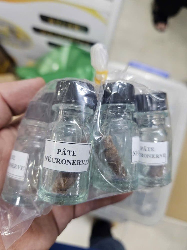 534 lọ Pâte Nécronerve chứa Arsenic trioxide (As₂O₃), là chất độc. Ảnh CA/nguồn plo.vn