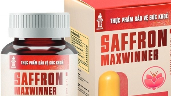 Cục An toàn thực phẩm thu hồi hiệu lực Giấy tiếp nhận đăng ký bản công bố sản phẩm thực phẩm bảo vệ sức khỏe Saffron Maxwinner/Ảnh: KT
