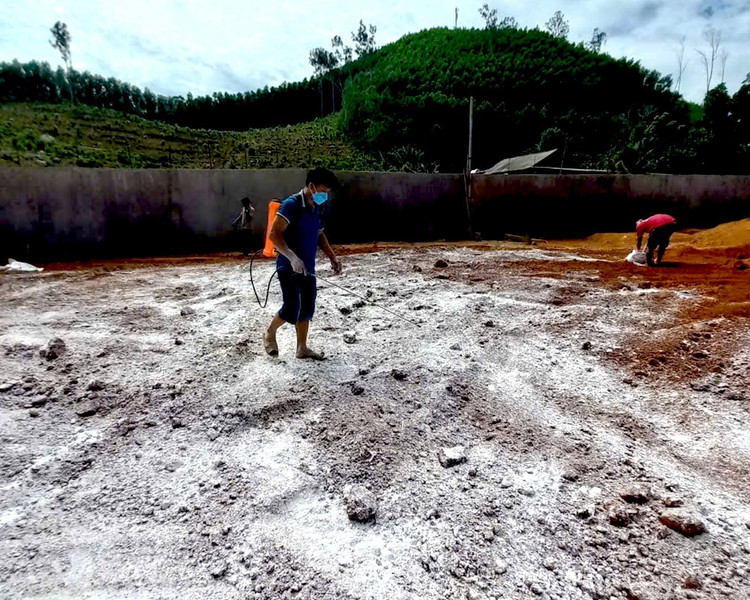 Hơn 100 tấn thịt heo đã được tiêu huỷ/Ảnh tienphong,vn