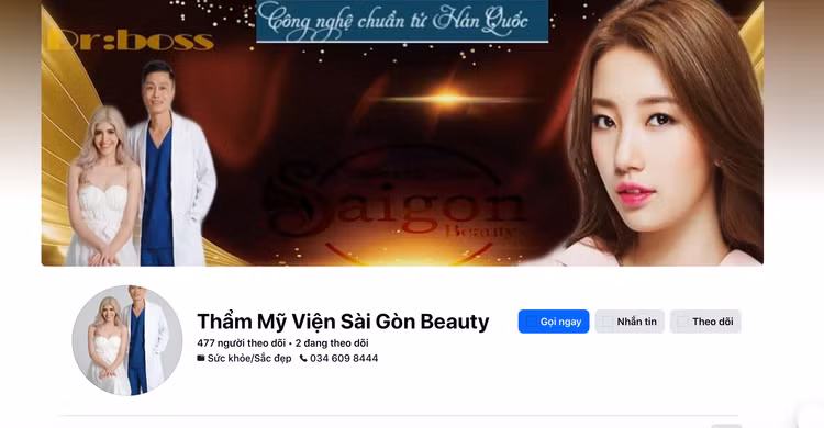Hộ kinh doanh SaiGon Beauty (địa chỉ 141 Đường số 12, Khu dân cư Cityland Park Hills, phường Gò Vấp) bị phạt 80 triệu đồng. Ảnh Thuongtruong.com.vn