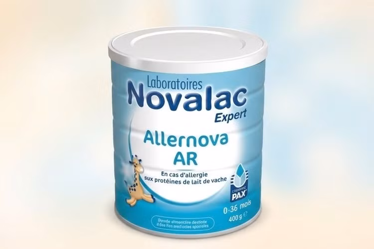 Nhà sản xuất Laboratoires Novalac đã tự nguyện thu hồi lô sữa bột trẻ em Allernova AR mang số lô 183403. Ảnh: Laboratoires Novalac/Nguồn znews.vn