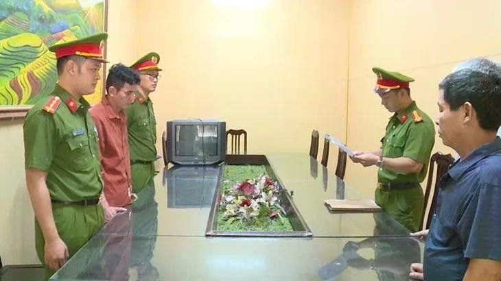 Đối tượng Đào Văn Thành trước Cơ quan Cảnh sát điều tra. Ảnh: CACC