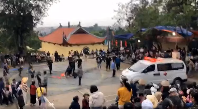 Nơi xảy ra vụ việc. Ảnh cắt từ clip/ Nguồn Vietnamnet