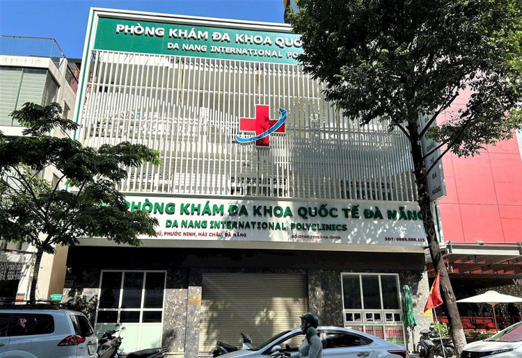 Phòng khám Đa khoa Quốc tế Đà Nẵng tại địa chỉ 180 Trần Phú, Đà Nẵng/Ảnh danviet.vn