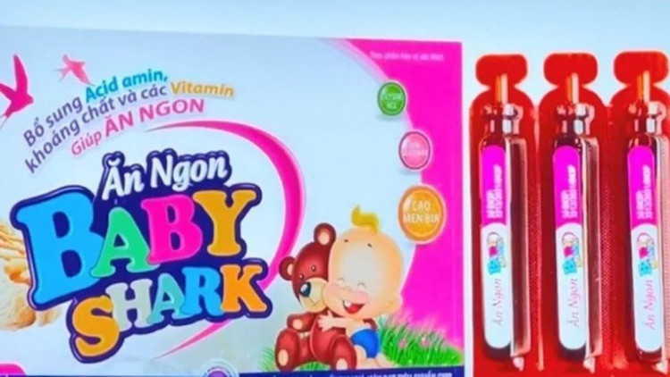 Hình ảnh sản phẩm ăn ngon Baby Shark nghi là giả/ Ảnh VTV