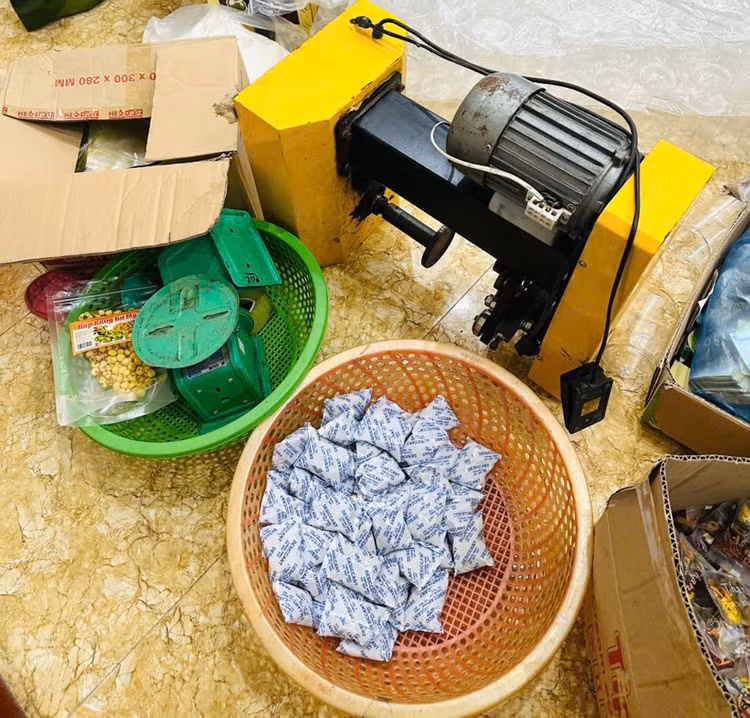 Tang vật vụ án (Ảnh báo Bắc Giang)