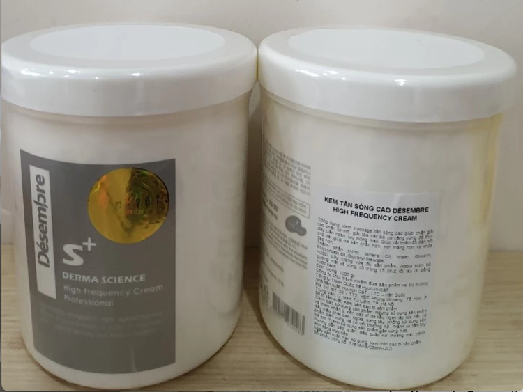 Sản phẩm mỹ phẩm Désembre Derma Science High Frequency Cream Professional với công thức không đúng với hồ sơ công bố đã được duyệt/Ảnh thuonghieucongluan.com.vn