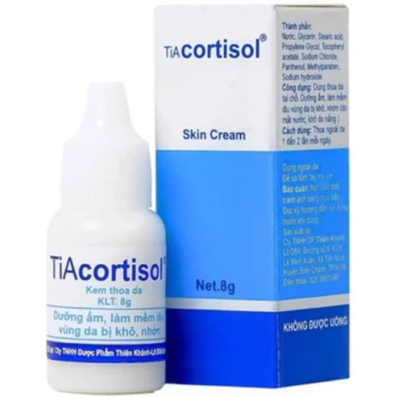 Đình chỉ lưu hành đối với sản phẩm Kem thoa da Tiacortisol. Ảnh thuonghieucongluan.com.vn